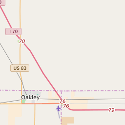 Map of All ZIP Codes in Oakley, Kansas