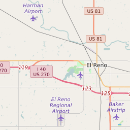 El Reno Oklahoma Map Map Of All Zip Codes In El Reno, Oklahoma - Updated June 2022