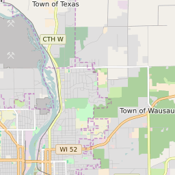 Wausau WI Map