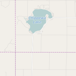 Map of All ZIP Codes in Chippewa Lake Michigan