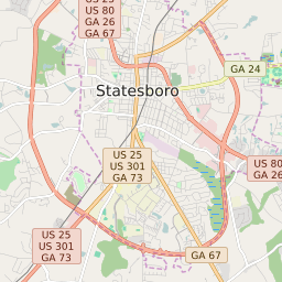 Statesboro Zip Code Map