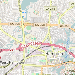 Hampton Virginia Zip Code Map