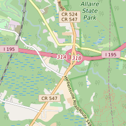 Monmouth County, New Jersey Zip Code Map