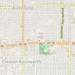 Woodstock Neighborhood Portland Map Map Of The Woodstock Neighborhood In Portland, Oregon - June 2022