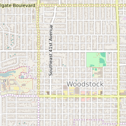 Woodstock Neighborhood Portland Map Map Of The Woodstock Neighborhood In Portland, Oregon - June 2022