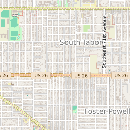 Woodstock Neighborhood Portland Map Map Of The Woodstock Neighborhood In Portland, Oregon - June 2022