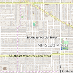 Woodstock Neighborhood Portland Map Map Of The Woodstock Neighborhood In Portland, Oregon - June 2022