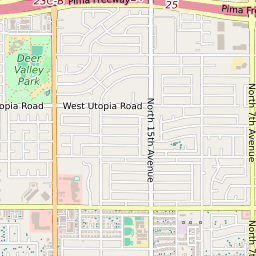 North Valley Phoenix Map Map Of The North Valley View Neighborhood In Phoenix, Arizona - June 2022