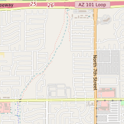 North Valley Phoenix Map Map Of The North Valley View Neighborhood In Phoenix, Arizona - June 2022