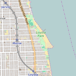 Rogers Park Chicago Map Map Of The Rogers Park Neighborhood In Chicago, Illinois - June 2022