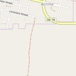 Map of All ZIP Codes in Achille, Oklahoma